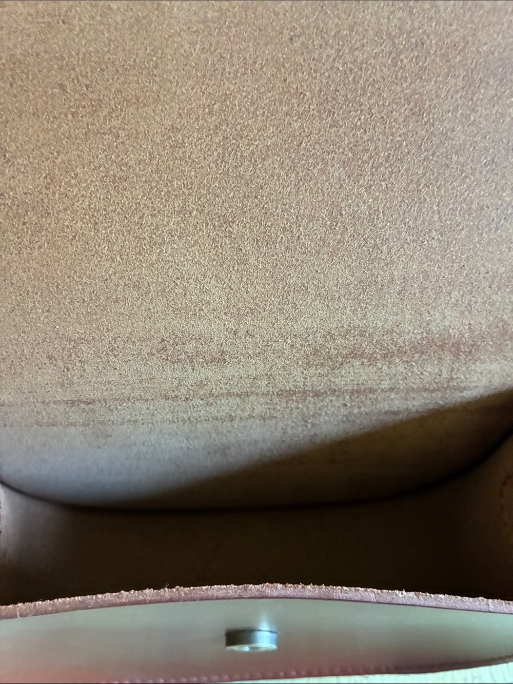Portland Leather Crossbody Bag in Burgundy Brown - Picture 13 of 15